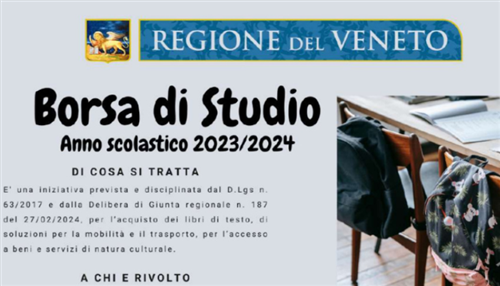 Borse di Studio Regione Veneto